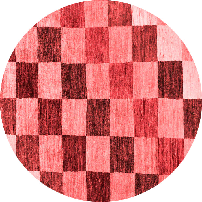 Checkered Red Modern Rug, abs133red