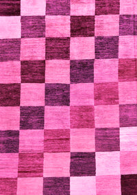 Checkered Pink Modern Rug, abs133pnk