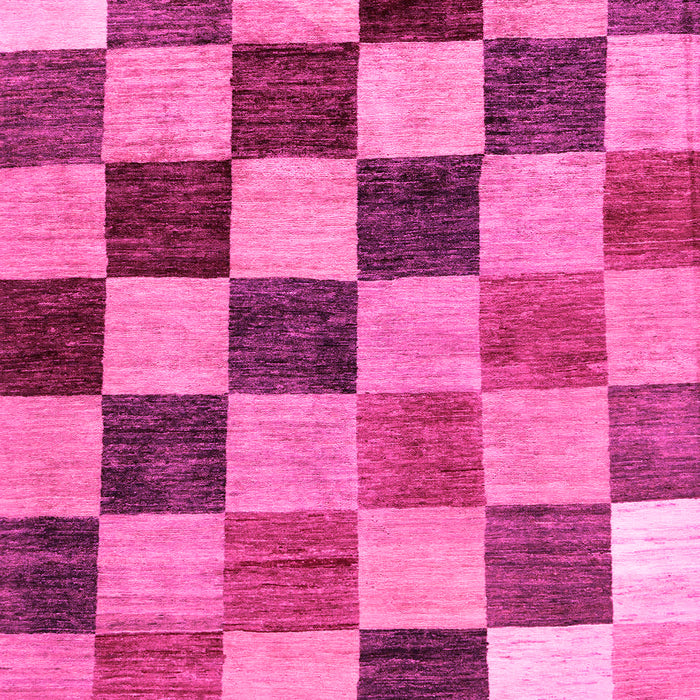 Checkered Pink Modern Rug, abs133pnk