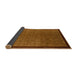 Sideview of Abstract Sedona Brown Modern Rug, abs1340