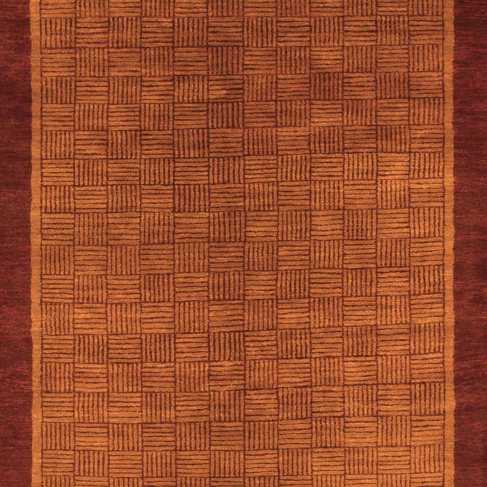 Machine Washable Abstract Orange Modern Area Rugs, wshabs1340org