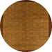 Round Abstract Sedona Brown Modern Rug, abs1340