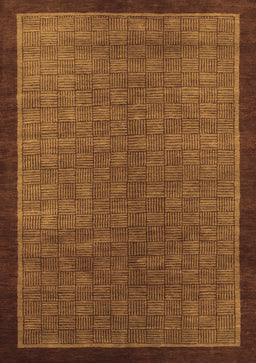 Abstract Brown Modern Rug, abs1340brn