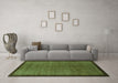 Machine Washable Abstract Turquoise Modern Area Rugs in a Living Room,, wshabs1340turq