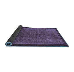Sideview of Abstract Blue Modern Rug, abs1340blu