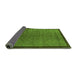 Sideview of Abstract Green Modern Rug, abs1340grn