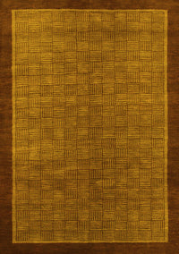 Abstract Yellow Modern Rug, abs1340yw