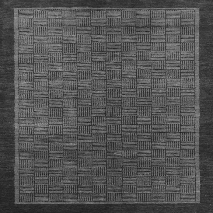 Square Abstract Gray Modern Rug, abs1340gry