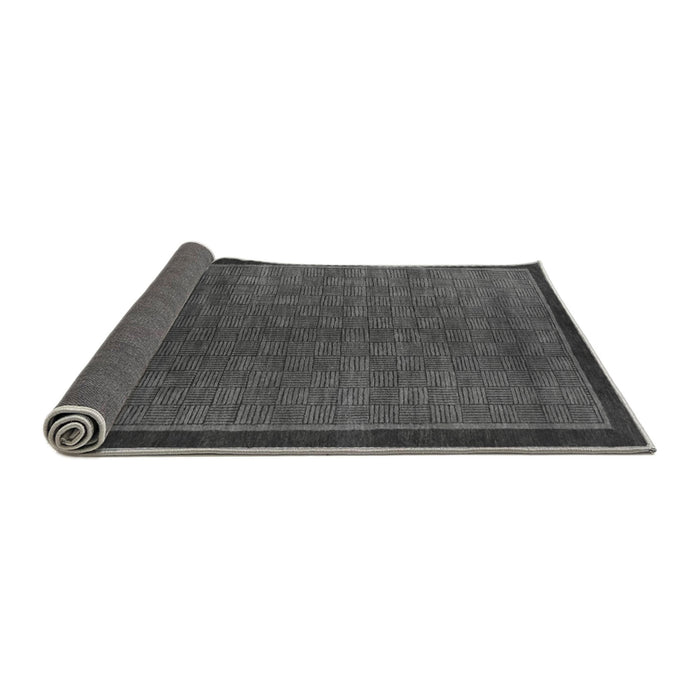 Sideview of Abstract Gray Modern Rug, abs1340gry