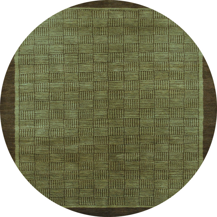 Round Machine Washable Abstract Light Blue Modern Rug, wshabs1340lblu