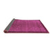 Sideview of Abstract Purple Modern Rug, abs1340pur