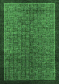 Abstract Emerald Green Modern Rug, abs1340emgrn