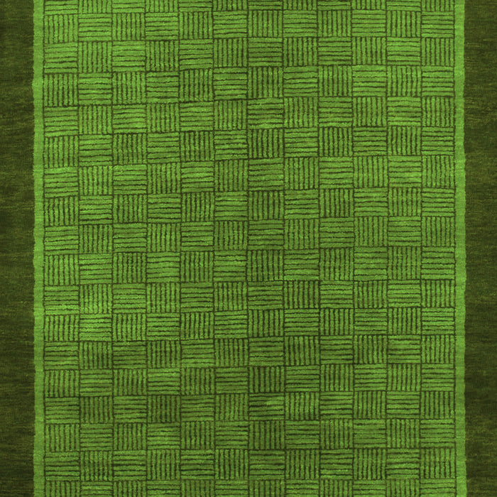Machine Washable Abstract Green Modern Area Rugs, wshabs1340grn