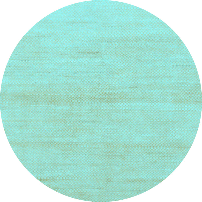 Round Solid Light Blue Modern Rug, abs1341lblu