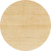 Round Machine Washable Abstract Yellow Rug, wshabs1341