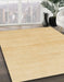 Machine Washable Abstract Yellow Rug in a Family Room, wshabs1341