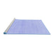 Sideview of Machine Washable Solid Blue Modern Rug, wshabs1341blu