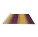 Sideview of Machine Washable Abstract Yellow Rug, wshabs1342