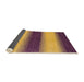 Sideview of Abstract Yellow Modern Rug, abs1342