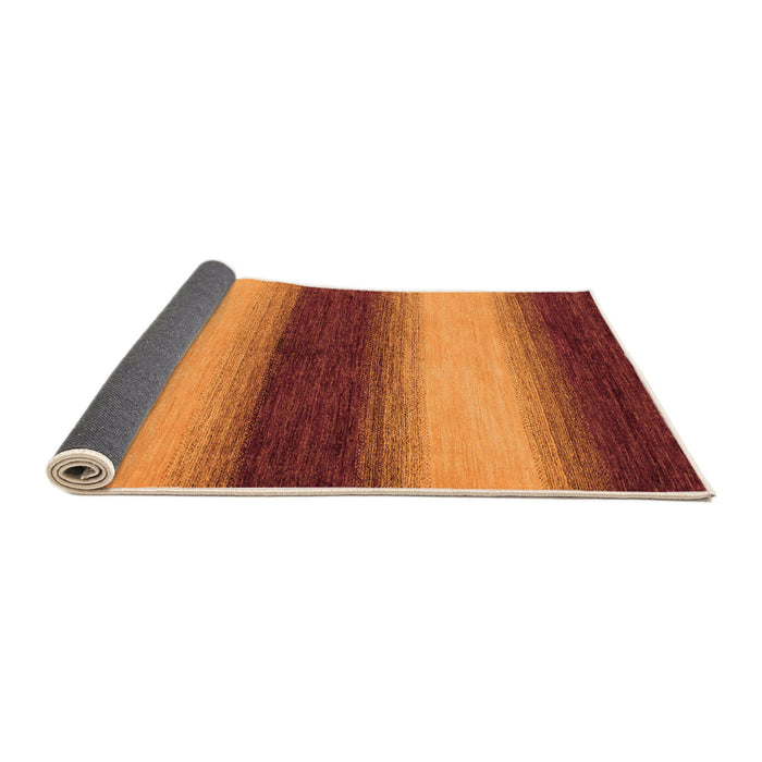 Sideview of Abstract Orange Modern Rug, abs1342org