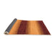 Sideview of Abstract Orange Modern Rug, abs1342org