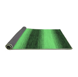 Sideview of Abstract Emerald Green Modern Rug, abs1342emgrn