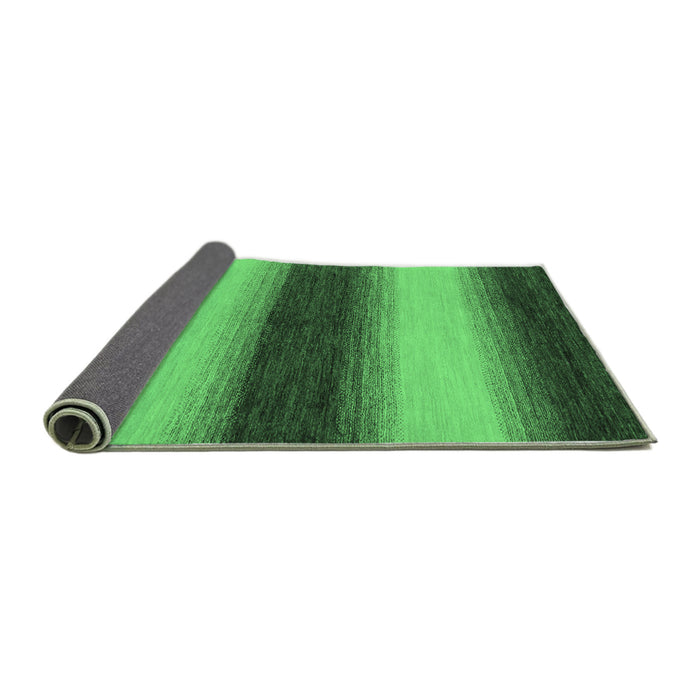 Sideview of Abstract Emerald Green Modern Rug, abs1342emgrn