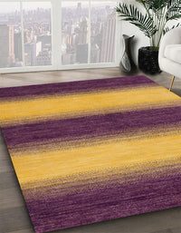 Abstract Yellow Modern Rug, abs1342