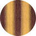 Round Abstract Brown Modern Rug, abs1342brn