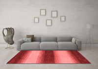 Machine Washable Abstract Red Modern Rug, wshabs1342red