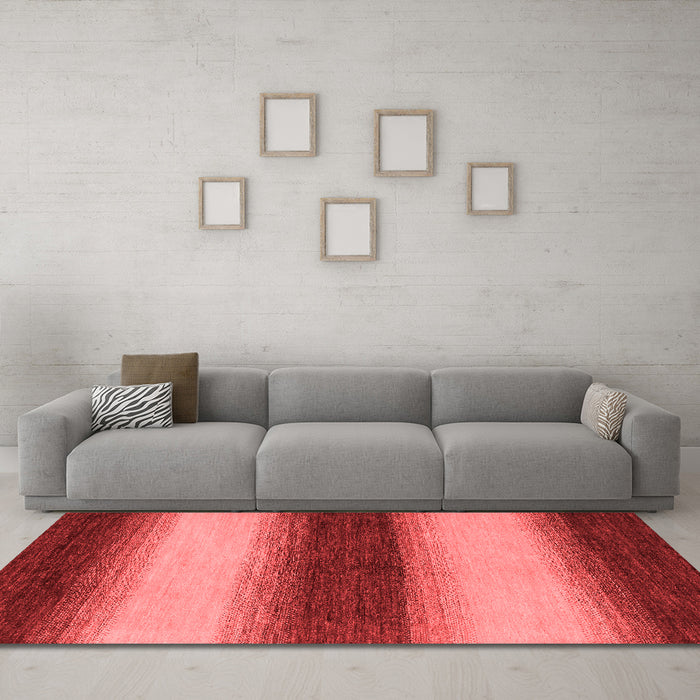 Modern Red Washable Rugs