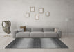 Machine Washable Abstract Gray Modern Rug in a Living Room,, wshabs1342gry