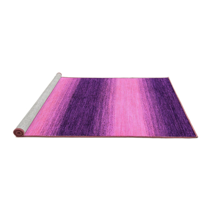 Sideview of Machine Washable Abstract Purple Modern Area Rugs, wshabs1342pur