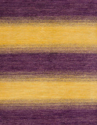 Machine Washable Abstract Yellow Rug, wshabs1342