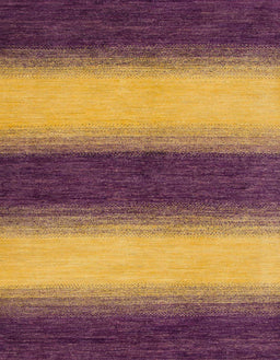 Machine Washable Abstract Yellow Rug, wshabs1342