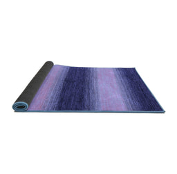 Sideview of Abstract Blue Modern Rug, abs1342blu