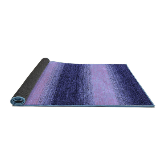 Sideview of Abstract Blue Modern Rug, abs1342blu