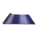 Sideview of Abstract Blue Modern Rug, abs1342blu