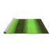 Sideview of Machine Washable Abstract Green Modern Area Rugs, wshabs1342grn