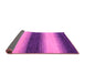 Sideview of Abstract Purple Modern Rug, abs1342pur