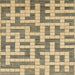 Square Abstract Dark Green Solid Rug, abs1343