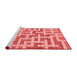 Modern Red Washable Rugs