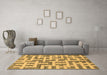 Machine Washable Solid Brown Modern Rug in a Living Room,, wshabs1343brn