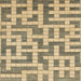 Square Machine Washable Abstract Dark Moccasin Green Rug, wshabs1343