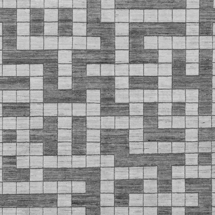 Solid Gray Modern Rug, abs1343gry