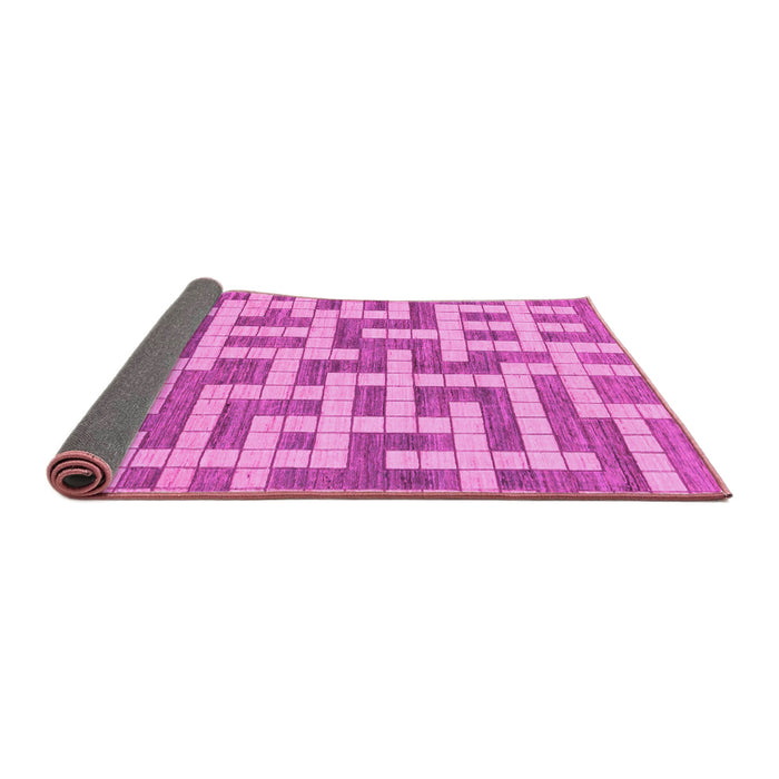 Sideview of Solid Pink Modern Rug, abs1343pnk