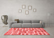 Modern Red Washable Rugs