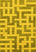 Solid Yellow Modern Rug, abs1343yw