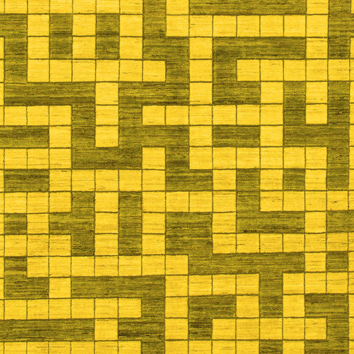Solid Yellow Modern Rug, abs1343yw