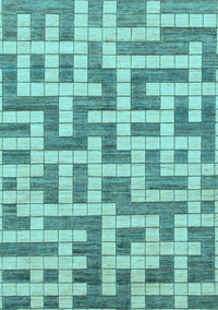 Solid Light Blue Modern Rug, abs1343lblu